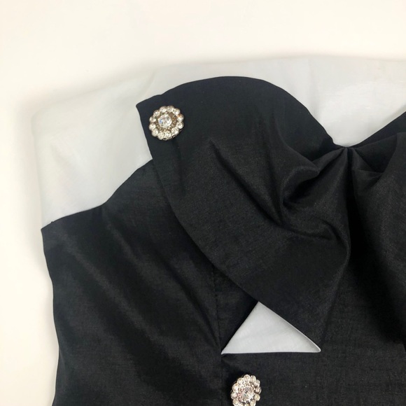 Cache Tuxedo Strapless Cocktail Dress - Picture 6 of 9